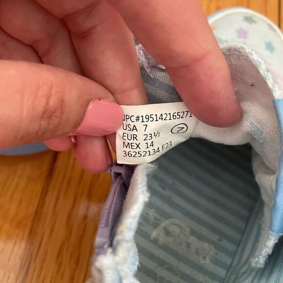 Ground up Bluey Blue and Purple High-Top Sneakers with Playful Design size 7 - Picture 8 of 10